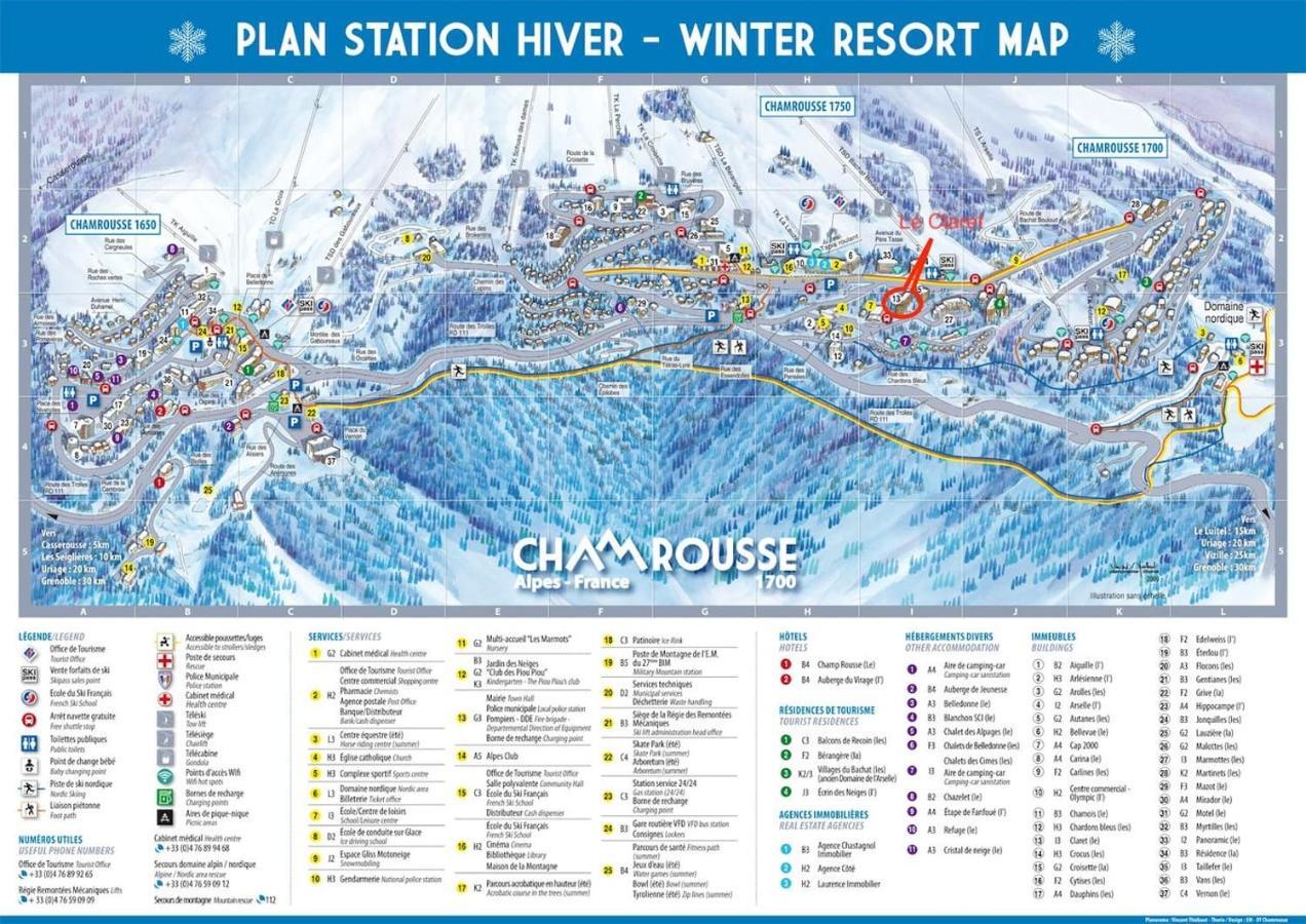 Charmant Studio Cabine Cocoon A 100 M Des Pistes Шамрусс Экстерьер фото